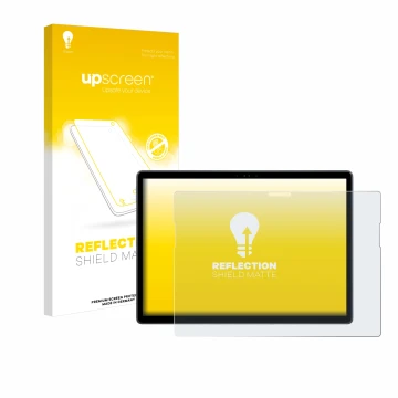 Vorderseite einer Produktverpackung mit dem Markenlogo upscreen. Daneben ist das Gerät Dell Latitude 7350 Detachable mit dem z