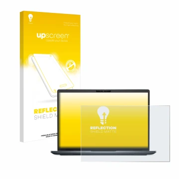 Vorderseite einer Produktverpackung mit dem Markenlogo upscreen. Daneben ist das Gerät Dell Latitude 7450 Laptop mit dem zugeh