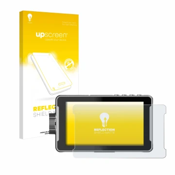 Vorderseite einer Produktverpackung mit dem Markenlogo upscreen. Daneben ist das Gerät Viltrox DC-550 Pro mit dem zugehörigen 