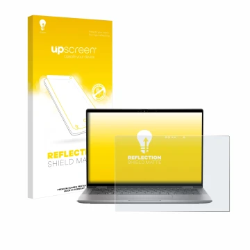 Vorderseite einer Produktverpackung mit dem Markenlogo upscreen. Daneben ist das Gerät Dell Latitude 7350 2-in-1 mit dem zugeh