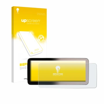 Vorderseite einer Produktverpackung mit dem Markenlogo upscreen. Daneben ist das Gerät Erisin ES46GC50-TDE 12,3