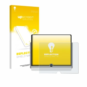 Vorderseite einer Produktverpackung mit dem Markenlogo upscreen. Daneben ist das Gerät Lexus LBX 2024 mit dem zugehörigen Disp