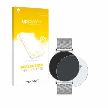 Vorderseite einer Produktverpackung mit dem Markenlogo upscreen. Daneben ist das Gerät Watcho Ultra Pro mit dem zugehörigen Di