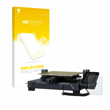 Vorderseite einer Produktverpackung mit dem Markenlogo upscreen. Daneben ist das Gerät Elegoo Neptun 4 mit dem zugehörigen Dis