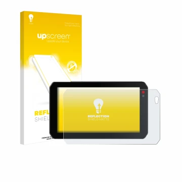 Vorderseite einer Produktverpackung mit dem Markenlogo upscreen. Daneben ist das Gerät Chigee AIO-5 Lite mit dem zugehörigen D