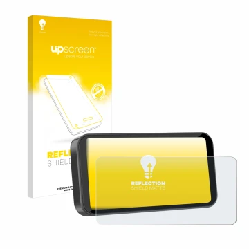 Vorderseite einer Produktverpackung mit dem Markenlogo upscreen. Daneben ist das Gerät Carpuride W603 6.3