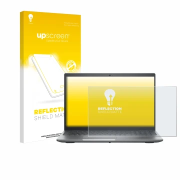 Vorderseite einer Produktverpackung mit dem Markenlogo upscreen. Daneben ist das Gerät Dell Precision 3580 mit dem zugehörigen