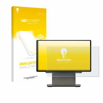 Vorderseite einer Produktverpackung mit dem Markenlogo upscreen. Daneben ist das Gerät Sunmi D3 PRO mit dem zugehörigen Displa