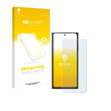 Vorderseite einer Produktverpackung mit dem Markenlogo upscreen. Daneben ist das Gerät HMD Skyline mit dem zugehörigen Display