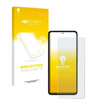 Vorderseite einer Produktverpackung mit dem Markenlogo upscreen. Daneben ist das Gerät HMD Pulse mit dem zugehörigen Displaysc