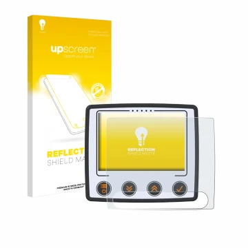 Vorderseite einer Produktverpackung mit dem Markenlogo upscreen. Daneben ist das Gerät Skytraxx 5 Mini mit dem zugehörigen Dis