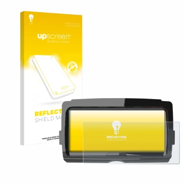 Vorderseite einer Produktverpackung mit dem Markenlogo upscreen. Daneben ist das Gerät Harley Davidson Soundstream V2 mit dem 