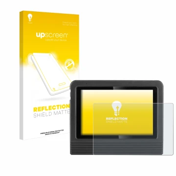 Vorderseite einer Produktverpackung mit dem Markenlogo upscreen. Daneben ist das Gerät Launch X-431 V + Pro 5.0 10.1