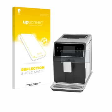 Vorderseite einer Produktverpackung mit dem Markenlogo upscreen. Daneben ist das Gerät WMF Perfection 880L mit dem zugehörigen
