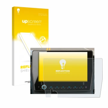 Vorderseite einer Produktverpackung mit dem Markenlogo upscreen. Daneben ist das Gerät Xzent F-285 mit dem zugehörigen Display