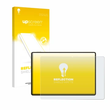 Vorderseite einer Produktverpackung mit dem Markenlogo upscreen. Daneben ist das Gerät Huawei MatePad Pro 12.2