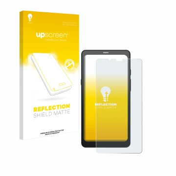 Vorderseite einer Produktverpackung mit dem Markenlogo upscreen. Daneben ist das Gerät Boox Palma 2 mit dem zugehörigen Displa