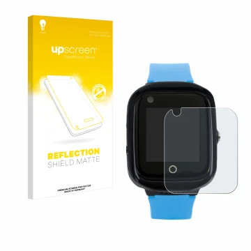 Vorderseite einer Produktverpackung mit dem Markenlogo upscreen. Daneben ist das Gerät One2Track Connect NEO mit dem zugehörig