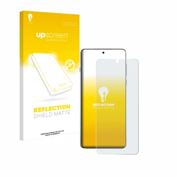 Vorderseite einer Produktverpackung mit dem Markenlogo upscreen. Daneben ist das Gerät Oppo Find X8 Pro mit dem zugehörigen Di