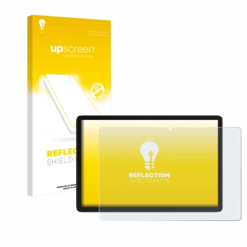 Vorderseite einer Produktverpackung mit dem Markenlogo upscreen. Daneben ist das Gerät Feonal D106 10.1