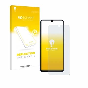 Vorderseite einer Produktverpackung mit dem Markenlogo upscreen. Daneben ist das Gerät Xiaomi Redmi 14C mit dem zugehörigen Di