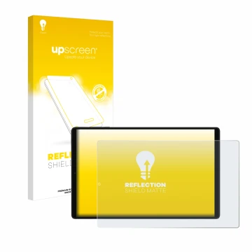 Vorderseite einer Produktverpackung mit dem Markenlogo upscreen. Daneben ist das Gerät Pixpeak M820 10.1