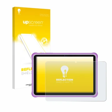 Vorderseite einer Produktverpackung mit dem Markenlogo upscreen. Daneben ist das Gerät Pixpeak M821 10