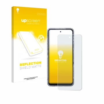 Vorderseite einer Produktverpackung mit dem Markenlogo upscreen. Daneben ist das Gerät AGM X6 Phantom mit dem zugehörigen Disp