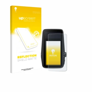 Vorderseite einer Produktverpackung mit dem Markenlogo upscreen. Daneben ist das Gerät Coros Dura mit dem zugehörigen Displays