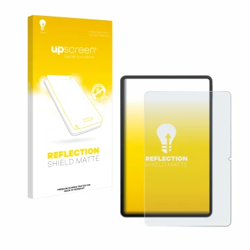 Vorderseite einer Produktverpackung mit dem Markenlogo upscreen. Daneben ist das Gerät Redmagic Nova Gaming-Tablet 10,9