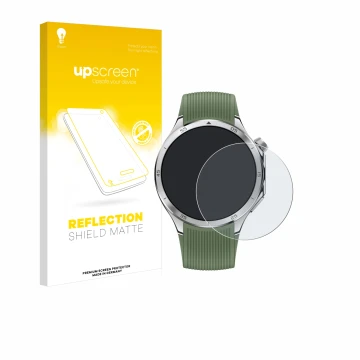 Vorderseite einer Produktverpackung mit dem Markenlogo upscreen. Daneben ist das Gerät OnePlus Watch 3 mit dem zugehörigen Dis