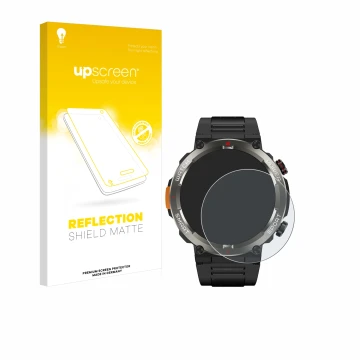 Vorderseite einer Produktverpackung mit dem Markenlogo upscreen. Daneben ist das Gerät Blackview W50 Pro 1.45