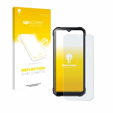 Vorderseite einer Produktverpackung mit dem Markenlogo upscreen. Daneben ist das Gerät Hotwav T7S mit dem zugehörigen Displays