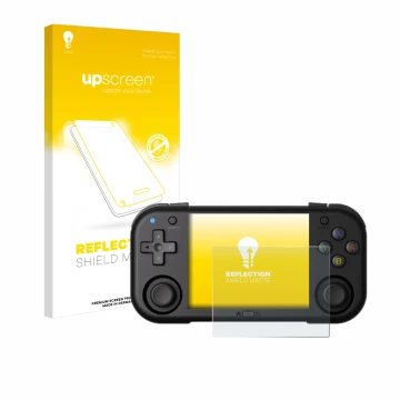 Vorderseite einer Produktverpackung mit dem Markenlogo upscreen. Daneben ist das Gerät Magicx Mini Zero 28 mit dem zugehörigen