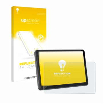 Vorderseite einer Produktverpackung mit dem Markenlogo upscreen. Daneben ist das Gerät Carpuride W502BS 5