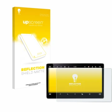 Vorderseite einer Produktverpackung mit dem Markenlogo upscreen. Daneben ist das Gerät Skoda Kodiaq Selection 13