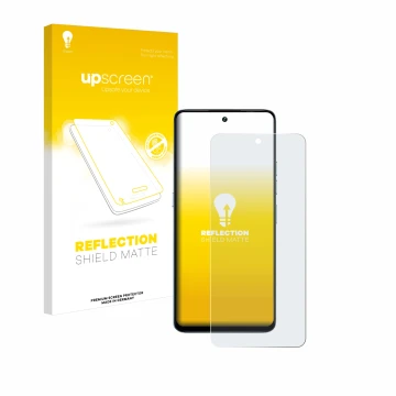 Vorderseite einer Produktverpackung mit dem Markenlogo upscreen. Daneben ist das Gerät Umidigi Note 100 mit dem zugehörigen Di