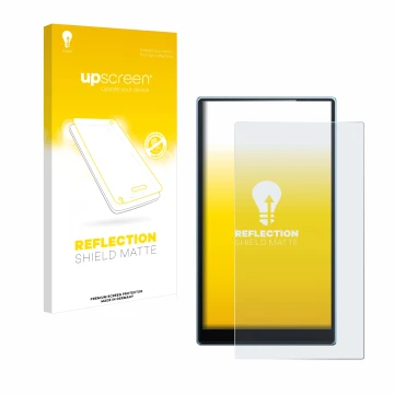 Vorderseite einer Produktverpackung mit dem Markenlogo upscreen. Daneben ist das Gerät FiiO JM21 mit dem zugehörigen Displaysc