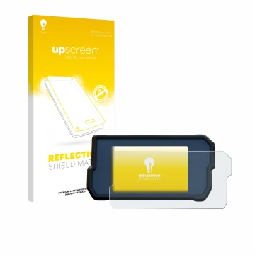 Vorderseite einer Produktverpackung mit dem Markenlogo upscreen. Daneben ist das Gerät KTM RC125 / RC390 2022+ mit dem zugehör