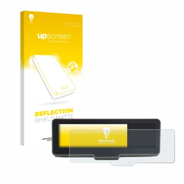 Vorderseite einer Produktverpackung mit dem Markenlogo upscreen. Daneben ist das Gerät KTM 990 Duke R 2025 mit dem zugehörigen