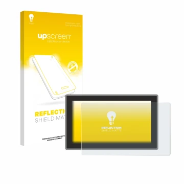 Vorderseite einer Produktverpackung mit dem Markenlogo upscreen. Daneben ist das Gerät Ford Tourneo Curier (2024) mit dem zuge