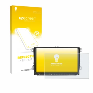 Vorderseite einer Produktverpackung mit dem Markenlogo upscreen. Daneben ist das Gerät Essgoo AR9002 mit dem zugehörigen Displ