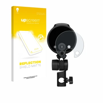 Vorderseite einer Produktverpackung mit dem Markenlogo upscreen. Daneben ist das Gerät Profoto A2 mit dem zugehörigen Displays