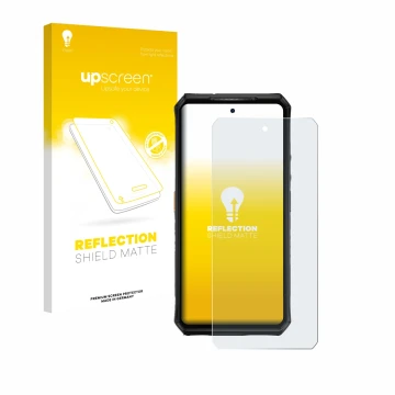 Vorderseite einer Produktverpackung mit dem Markenlogo upscreen. Daneben ist das Gerät Ulefone Armor 28 Ultra Thermal mit dem 