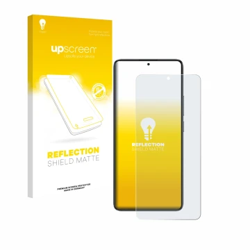 Vorderseite einer Produktverpackung mit dem Markenlogo upscreen. Daneben ist das Gerät Xiaomi Poco F7 Ultra mit dem zugehörige