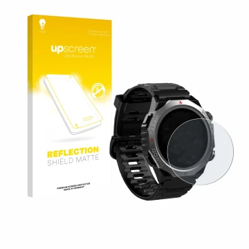 Vorderseite einer Produktverpackung mit dem Markenlogo upscreen. Daneben ist das Gerät Atheewon S10 1.39