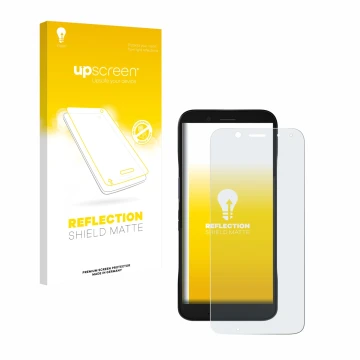 Vorderseite einer Produktverpackung mit dem Markenlogo upscreen. Daneben ist das Gerät Datalogic Memor 12 mit dem zugehörigen 