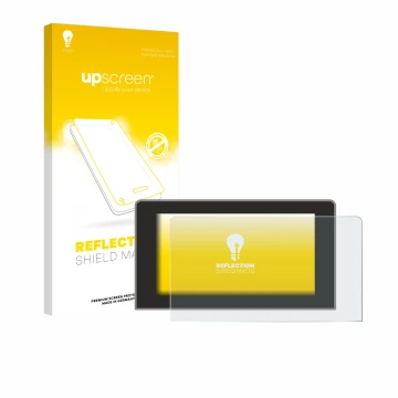 Vorderseite einer Produktverpackung mit dem Markenlogo upscreen. Daneben ist das Gerät Volkswagen Crafter 10