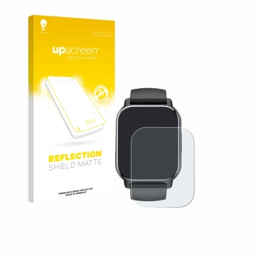 Vorderseite einer Produktverpackung mit dem Markenlogo upscreen. Daneben ist das Gerät Poounur T80 1.95