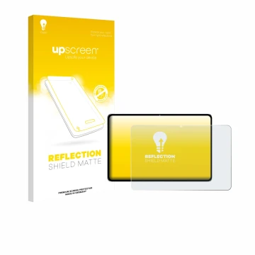 Vorderseite einer Produktverpackung mit dem Markenlogo upscreen. Daneben ist das Gerät Nubia Pad Pro mit dem zugehörigen Displ